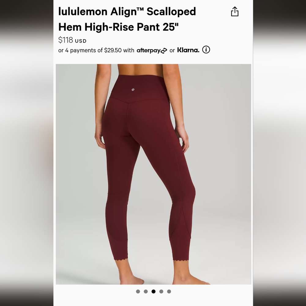 Lululemon Align Scalloped hem